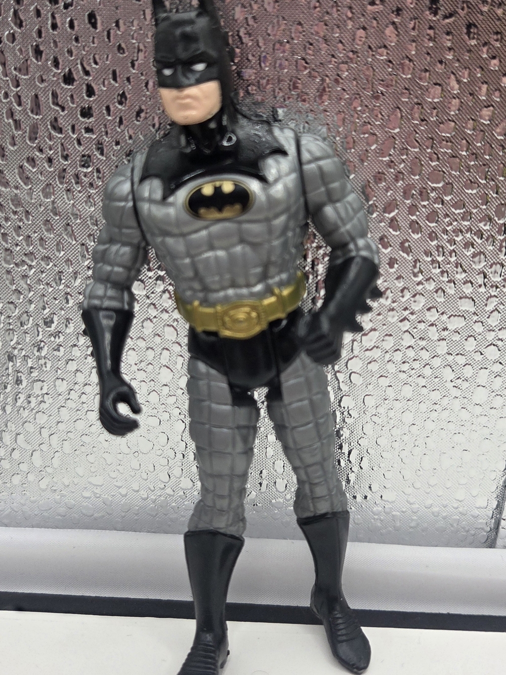 Vintage Kenner 1997 DC Comics Blast-Wing 5” Batman Action Figure Silver & Black